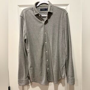 Polo Ralph Lauren Men’s Grey Stretch Button Down Shirt